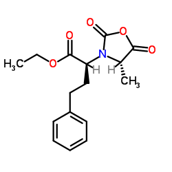 N-[1-(S)-乙氧羰基-3-苄丙基]-L-丙氨酸-N-羰甲醛结构式