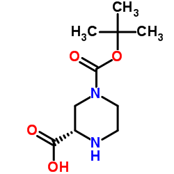 (S)-1-Boc-3-甲酸哌嗪结构式