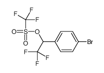 1-(4-bromophenyl)-2,2,2-trifluoroethyl trifluoromethanesulfonate结构式