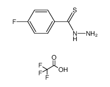 4-氟苯并硫代酰肼 2,2,2-三氟醋酸盐结构式