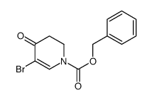 Benzyl 5-bromo-4-oxo-3,4-dihydropyridine-1(2H)-carboxylate Structure