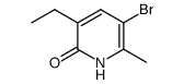 5-bromo-3-ethyl-6-methylpyridin-2(1H)-one结构式
