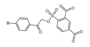 2-(4-bromophenyl)-2-oxoethyl 2,4-dinitrobenzenesulfonate结构式