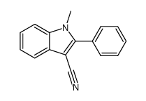1-methyl-2-phenyl-1H-indole-3-carbonitrile Structure
