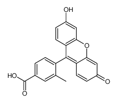 4-(3-hydroxy-6-oxoxanthen-9-yl)-3-methylbenzoic acid结构式