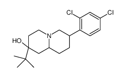 2-tert-butyl-7-(2,4-dichlorophenyl)octahydro-2H-quinolizin-2-ol结构式
