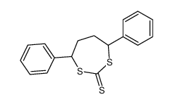 4,7-diphenyl-1,3-dithiepane-2-thione结构式