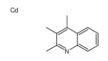 cadmium,2,3,4-trimethylquinoline Structure