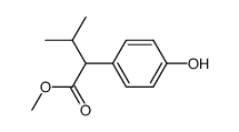 methyl-2-(4-hydroxyphenyl)-3-methylbutanoate Structure
