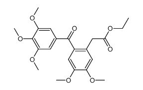 ethyl 2(3',4',5'-trimethoxybenzoyl)homoveratrate Structure