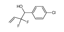 1-(4-chlorophenyl)-2,2-difluorobut-3-en-1-ol结构式
