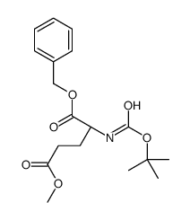 (R)-1-5-甲基 2-((叔丁氧基羰基)氨基)戊二酸苄酯结构式