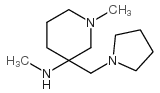 甲基-(1-甲基-3-吡咯烷-1-甲基-哌啶-3-基)-胺结构式