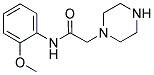 N-(2-甲氧基苯基)-2-哌嗪-1-乙酰胺结构式