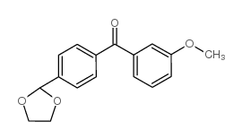 4'-(1,3-DIOXOLAN-2-YL)-3-METHOXYBENZOPHENONE结构式