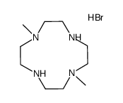 1,7-dimethyl-1,4,7,10-tetra-azacyclododecane tetra-hydrobromide Structure