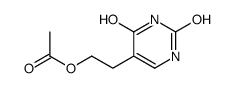 5-(2-乙酰氧基-乙基)-1H-嘧啶-2,4-二酮结构式
