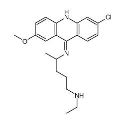 Monodesethyl Quinacrine, Dihydrochloride Structure