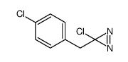 3-chloro-3-[(4-chlorophenyl)methyl]diazirine结构式