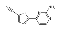 5-(2-氨基嘧啶-4-基)噻吩-2-甲腈结构式