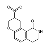 9-nitro-3,4,9,10-tetrahydro-2H-pyrano[2,3-h]isoquinolin-1(8H)-one结构式