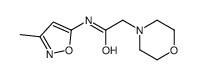 N-(3-Methyl-1,2-oxazol-5-yl)-2-(4-morpholinyl)acetamide Structure