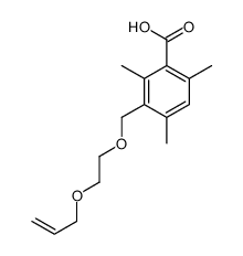 2,4,6-trimethyl-3-(2-prop-2-enoxyethoxymethyl)benzoic acid结构式