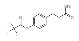 [4-(3-oxobutyl)phenyl] 2,2,2-trichloroacetate结构式