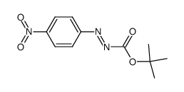 tert-butyl 2-(4-nitrophenyl)diazenecarboxylate Structure