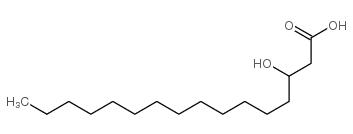 3-Hydroxyhexadecanoic Acid structure