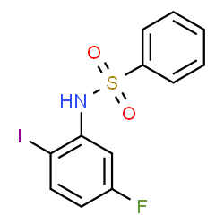 N-(5-氟-2-碘苯基)苯磺酰胺结构式