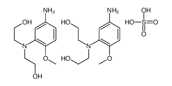 bis[(5-amino-2-methoxyphenyl)bis(2-hydroxyethyl)ammonium] sulphate结构式