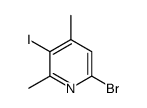 2-溴-4,6-二甲基-5-碘吡啶结构式