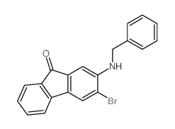 2-(benzylamino)-3-bromo-fluoren-9-one结构式