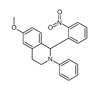 6-methoxy-1-(2-nitrophenyl)-2-phenyl-3,4-dihydro-1H-isoquinoline Structure
