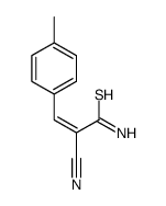 2-cyano-3-(4-methylphenyl)prop-2-enethioamide结构式