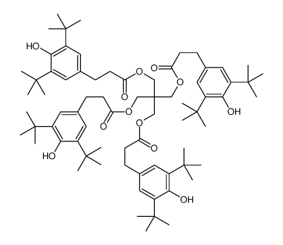 [3-[3-(3,5-ditert-butyl-4-hydroxyphenyl)propanoyloxy]-2,2-bis[3-(3,5-ditert-butyl-4-hydroxyphenyl)propanoyloxymethyl]propyl] 3-(3,5-ditert-butyl-4-hydroxyphenyl)propanoate Structure