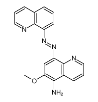 6-methoxy-8-quinolin-8-ylazo-quinolin-5-ylamine Structure