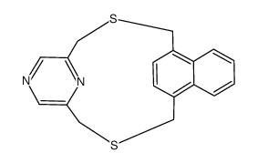 2,13-Dithia<3>(1,4)naphthalino<3>(2,6)pyrazinophan结构式