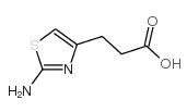 3-(2-氨基-1,3-噻唑-4-基)丙酸结构式
