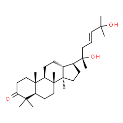 (23E)-20,25-Dihydroxydammar-23-en-3-one Structure