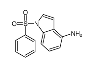 1-(benzenesulfonyl)indol-4-amine Structure