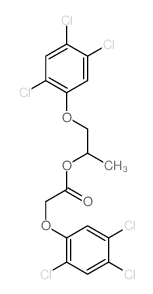 1-(2,4,5-trichlorophenoxy)propan-2-yl 2-(2,4,5-trichlorophenoxy)acetate结构式
