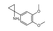 1-(3,4-二甲氧基苯基)-环丙胺结构式