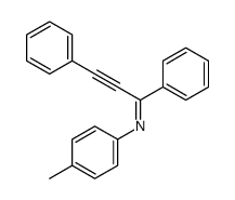 N-(4-methylphenyl)-1,3-diphenylprop-2-yn-1-imine Structure