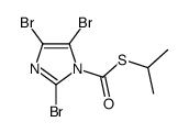 S-propan-2-yl 2,4,5-tribromoimidazole-1-carbothioate结构式