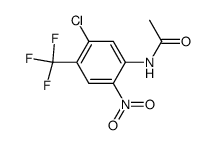 N-(5-chloro-2-nitro-4-(trifluoromethyl)phenyl)acetamide结构式
