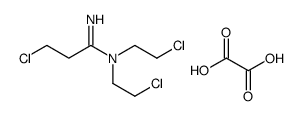 3-chloro-N,N-bis(2-chloroethyl)propanimidamide,oxalic acid Structure