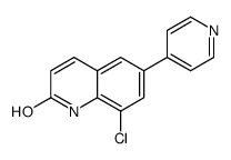 8-chloro-6-pyridin-4-yl-1H-quinolin-2-one Structure