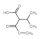 Propanedioic acid, (1-methylethyl)-, monomethyl ester Structure